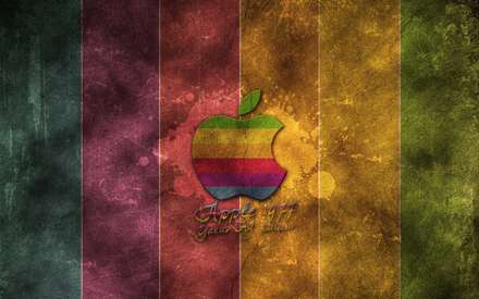 والپيپر سيب گاز زده شرکت APPLE