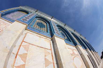 نمایی از دیوار قبة الصخره