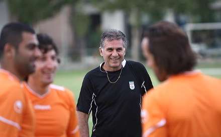 گزارش تصویری از تمرین تیم ملی ایران