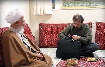 دیدار مجیدی با آیت الله جوادی آملی پیرامون فیلم سینمایی حضرت محمد(ص)