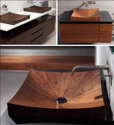 سرویس حمام چوبی