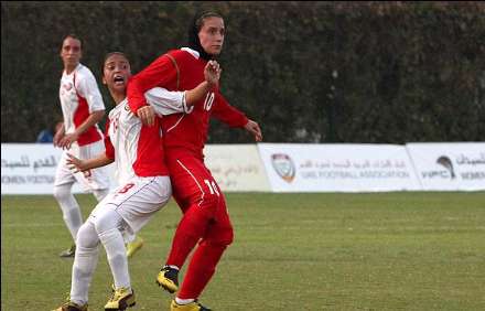 دیدار تیم های فوتبال بانوان ایران و امارات