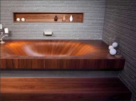 سرویس حمام چوبی