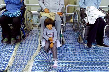 تصاویر دیدار مقام معظم رهبری با جانبازان قطع نخاعی