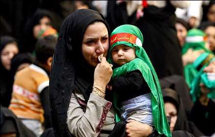 گردهمایی شیرخوارگان حسینی در حرم حضرت معصومه (س)