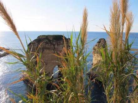 صخره زیبای «روشه» در بیروت