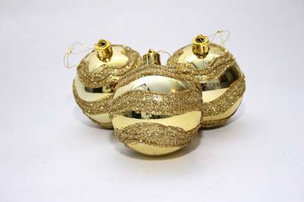 گوی های تزیینی طلایی