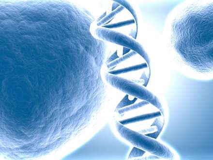 نقاشی دیجیتالی رشته های DNA