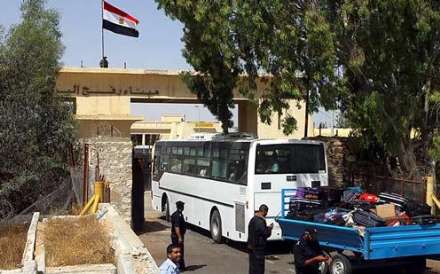تصاویر بازگشایی گذرگاه رفح
