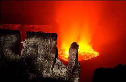 آتشفشان مرگ در خطرناکترین نقطه دنیا