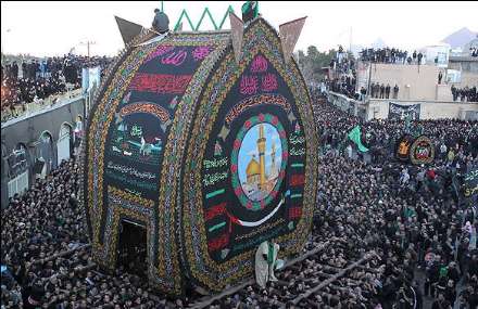 برگزاری مراسم عزاداری روز عاشورا در شهر تفت