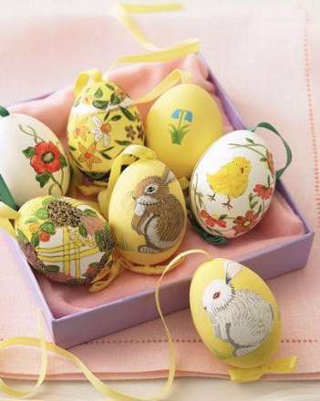 طرح هایی زیبا از تخم مرغ های رنگ شده