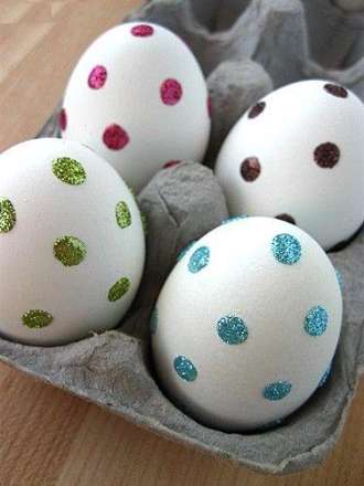 طرح هایی زیبا از تخم مرغ های رنگ شده