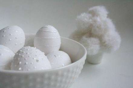 طرح هایی زیبا از تخم مرغ های رنگ شده