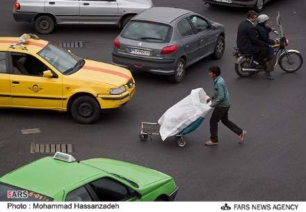 بی نظمی عبور و مرور در خیابانهای تهران