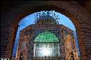 گزارش تصویری از مرمت گنبد امامزاده حسین (ع) در قزوین