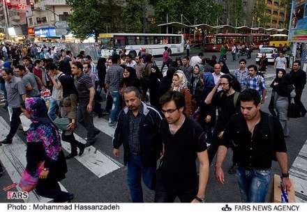 بی نظمی عبور و مرور در خیابانهای تهران
