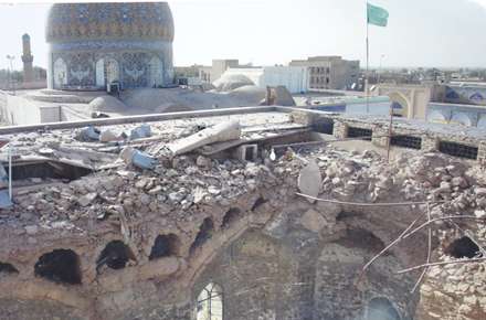 تصاویر حرم امام نقی علیه السلام،بعد از انفجار