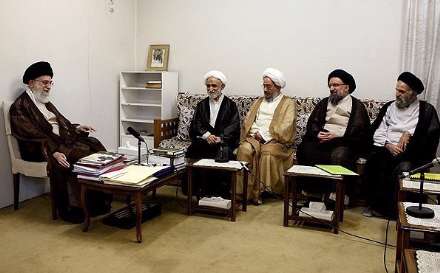 دیدار اعضای شورایعالی حوزه های علمیه با مقام معظم رهبری