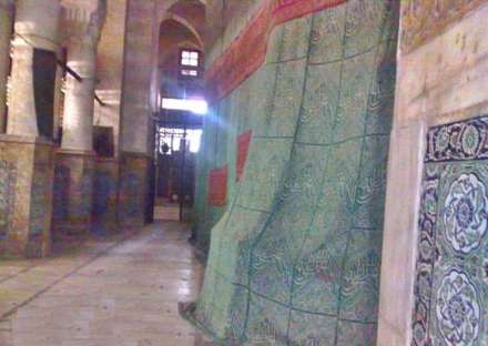 تصاویری از داخل مرقد مطهر پیامبر خدا