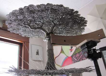 درخت درست شده با سیم