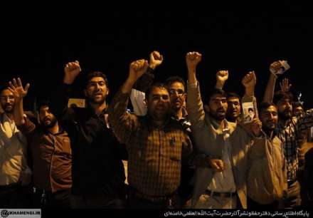 حضور مقام معظم رهبری در گلزار شهدای بجنورد و امام‌زاده عباس ابن موسی (ع)