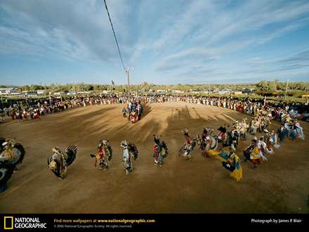 تصویری از یک مراسم سرخ پوست ها