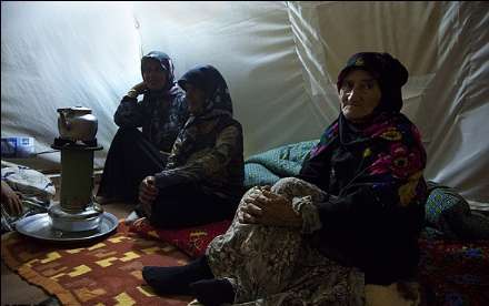 سرما در مناطق زلزله زده اهر و ورزقان