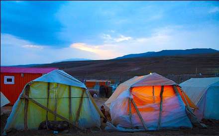 سرما در مناطق زلزله زده اهر و ورزقان