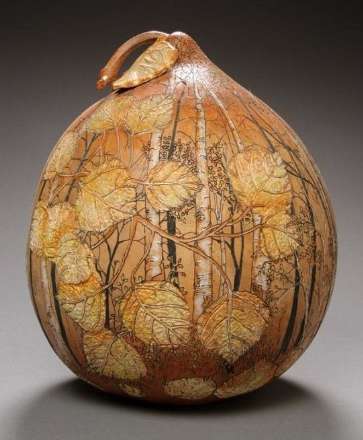 کنده کاری های بسیار زیبا روی کدو حلوایی