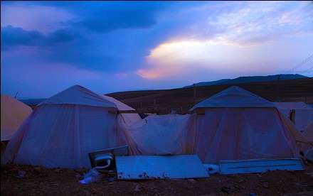 سرما در مناطق زلزله زده اهر و ورزقان