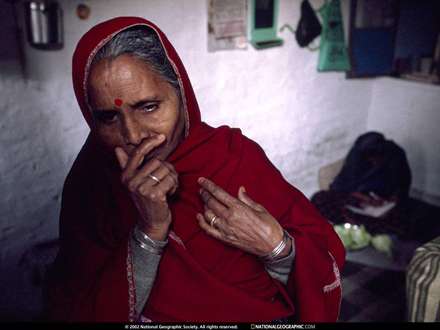 تصويري از يك زن هندي