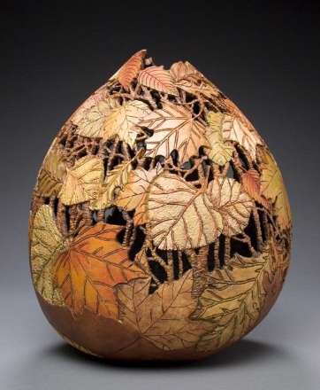 کنده کاری های بسیار زیبا روی کدو حلوایی