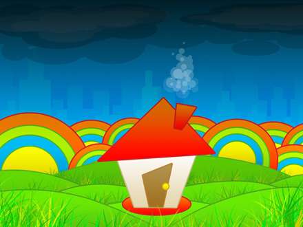 پوستری از یک کلبه