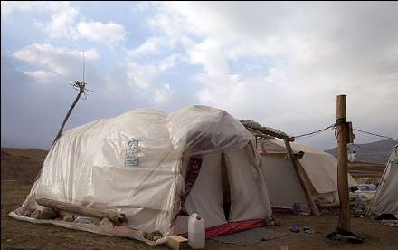 سرما در مناطق زلزله زده اهر و ورزقان