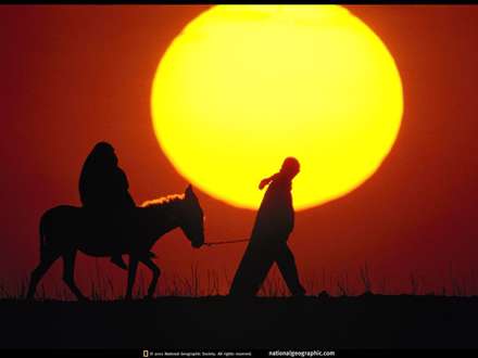 سفر با الاق در غروب