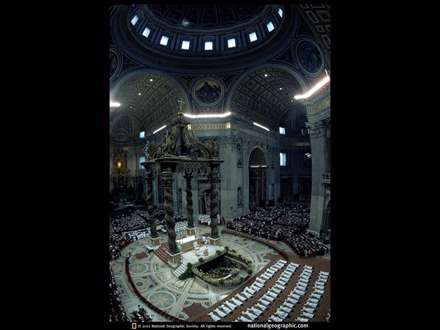 صحنه ای از اجرای مراسم آیینی مسیحیان