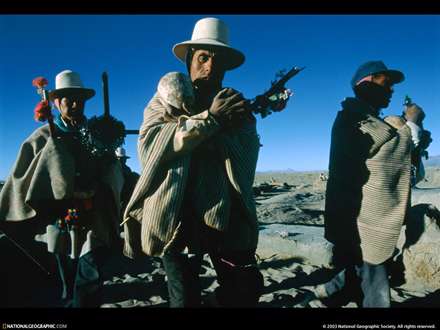 مردم در حال حمل تزيينات