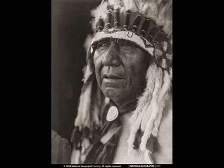 تصویری از یک مرد سرخ پوست