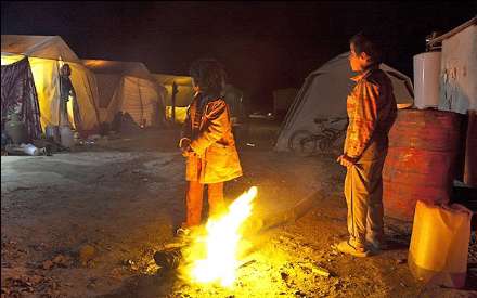 سرما در مناطق زلزله زده اهر و ورزقان