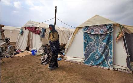 سرما در مناطق زلزله زده اهر و ورزقان