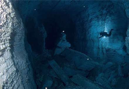 غواصی زیر زمینی در اوردینس کایا