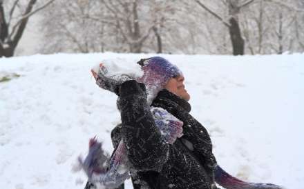 برف بازی با طعم نشاط