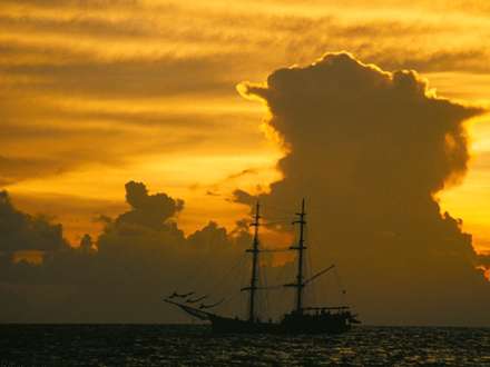 آسمان ابری زیبا