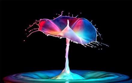 عکاسی پر سرعت از قطرات آب