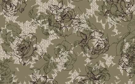 نقاشی از رزهای مشکی