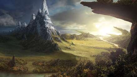 منظره کوهستان