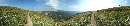 تصوير پانوراماي منظره دشت و دره اي سبز