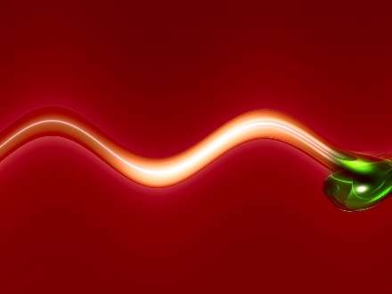 خط منحنی نارنجی