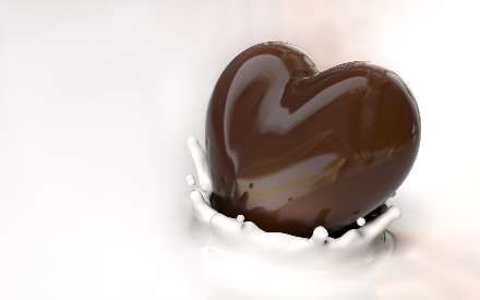 قلب شکلاتی